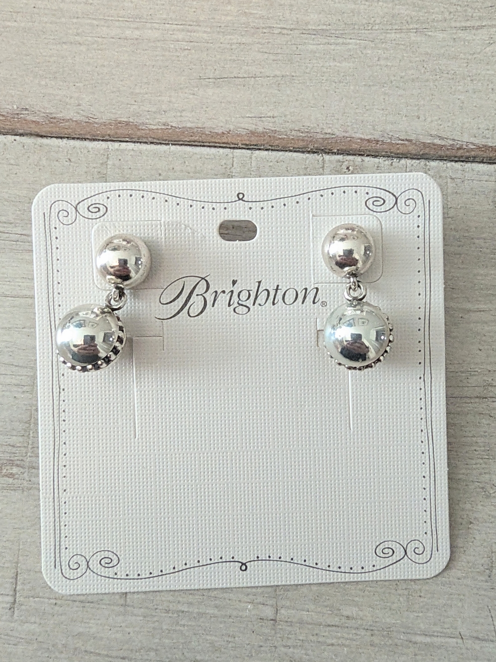 Brighton Pretty Tough Bold Stud Post Drop Earrings